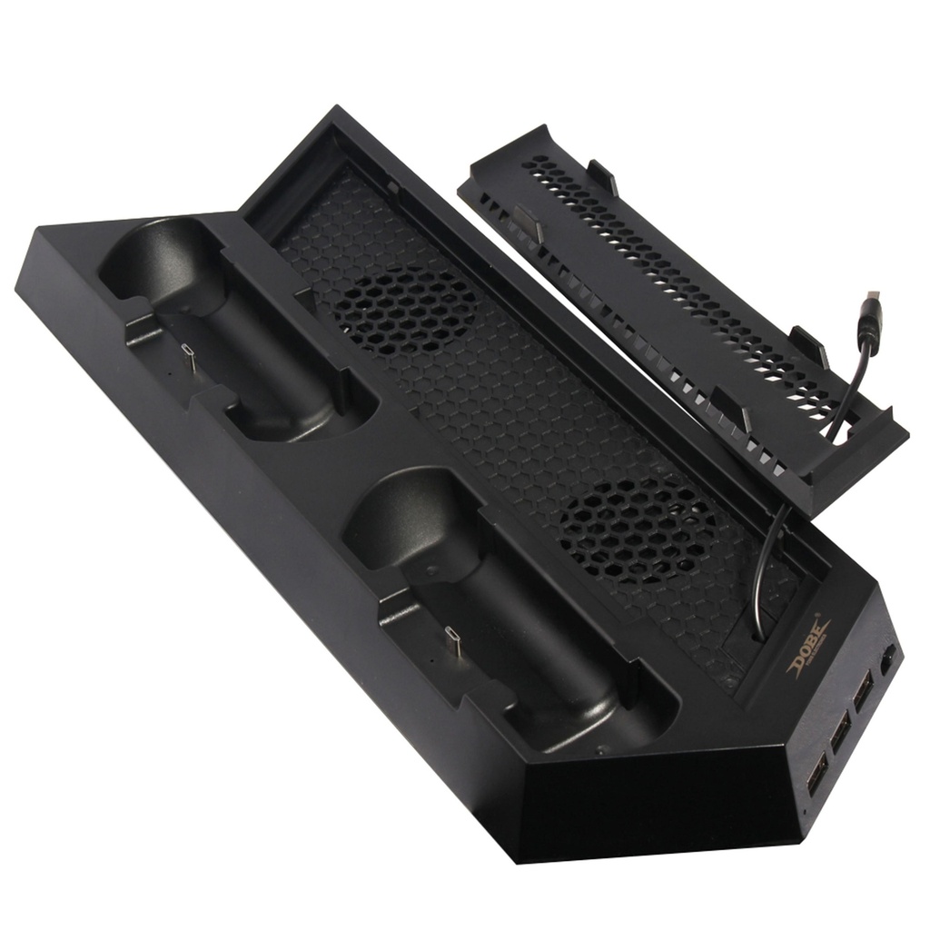 Dobe Cooling Stand For Ps4 Series (Fat, Slim And Pro) With Charging Station for Controller