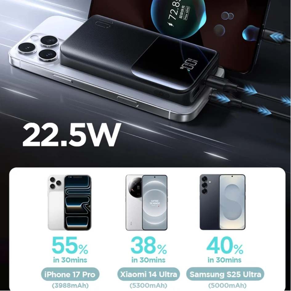 JOYROOM 10000mAh 22.5W Fast Charging Power Bank JR-QP191 Mini