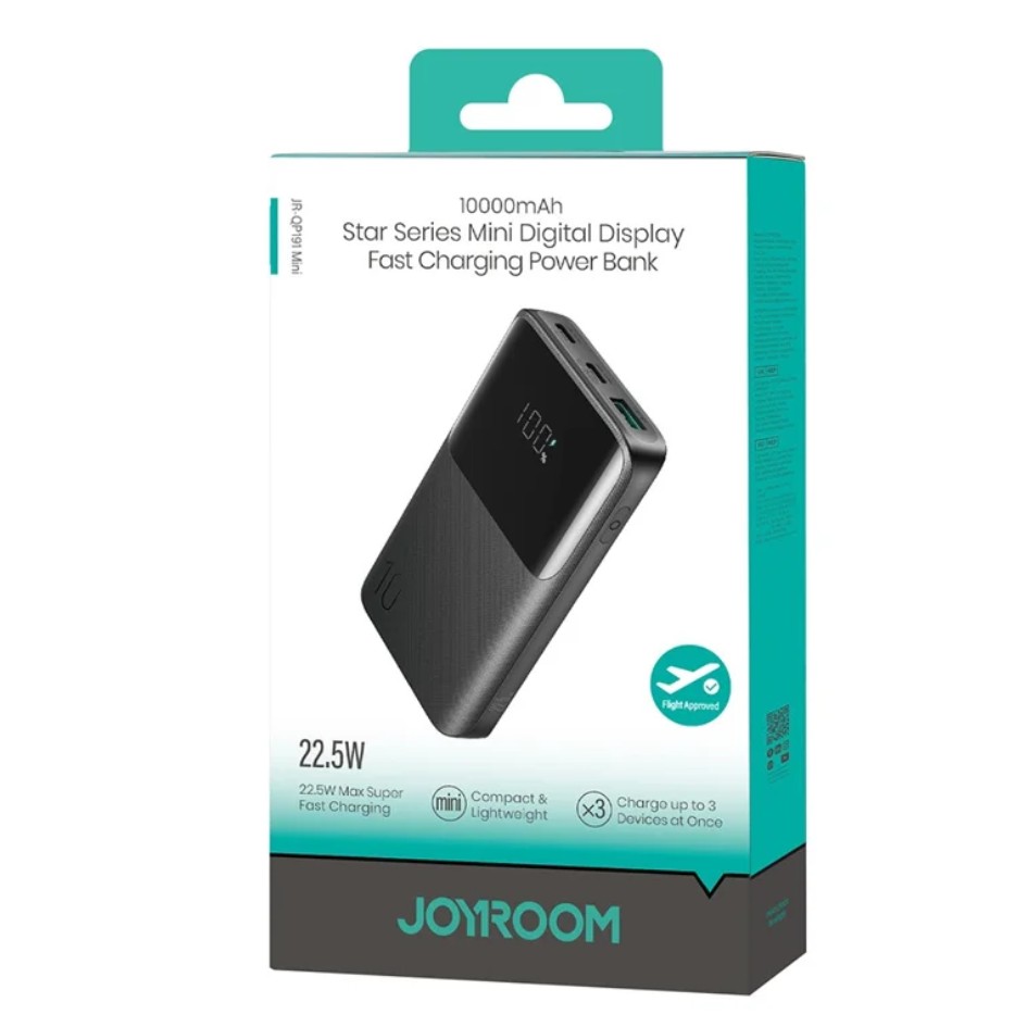 JOYROOM 10000mAh 22.5W Fast Charging Power Bank JR-QP191 Mini