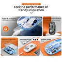 T-WOLF X11 2.4GH+ BT Transparent Mouse