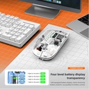 T-WOLF X11 2.4GH+ BT Transparent Mouse