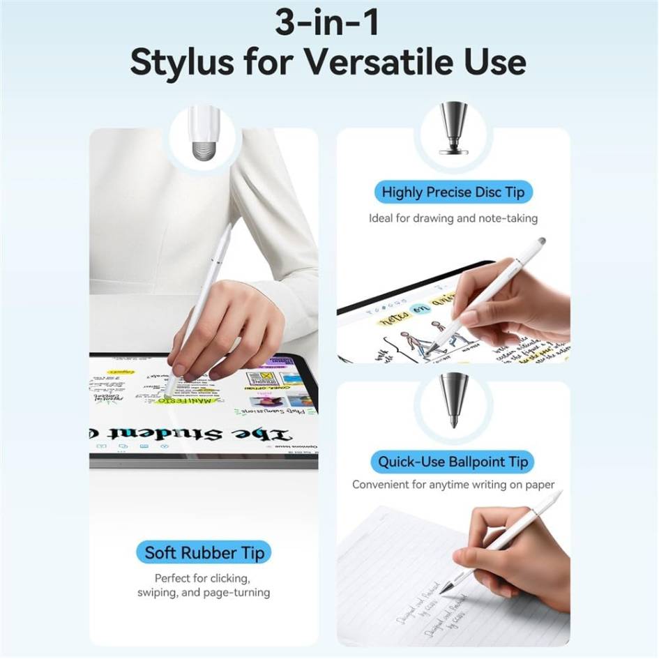 JOYROOM 3-in-1 Magnetic Passive Capacitive Stylus Pen JR-BP561