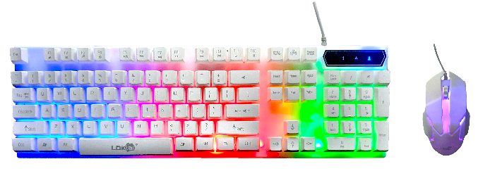 LDK.ai 832 USB Wired RGB LED Gaming Keyboard & Mouse Combo