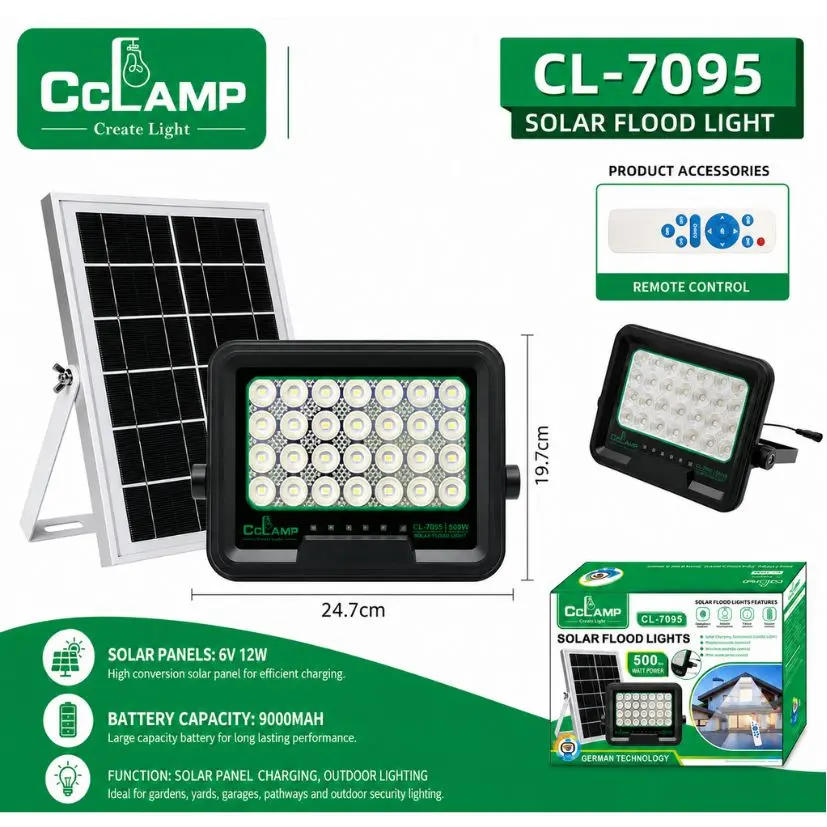 CCLamp 500w Solar Flood Lights CL-7095