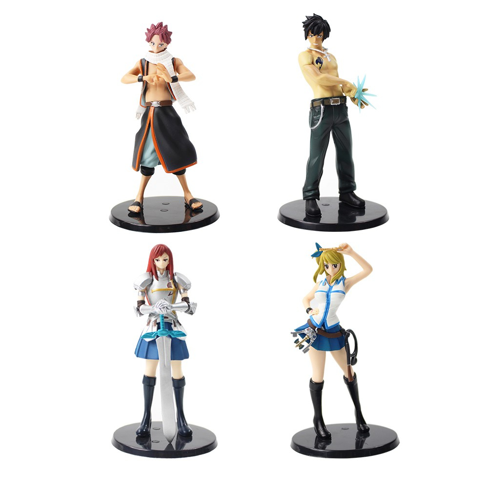 Fairy Tail Set Of 4 Figures