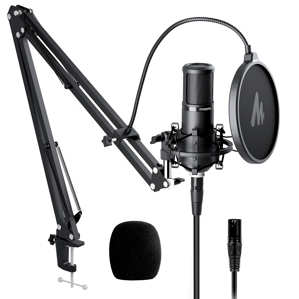 XLR Condenser Microphone Kit Cardioid Vocal Studio MAONO AU-PM320S