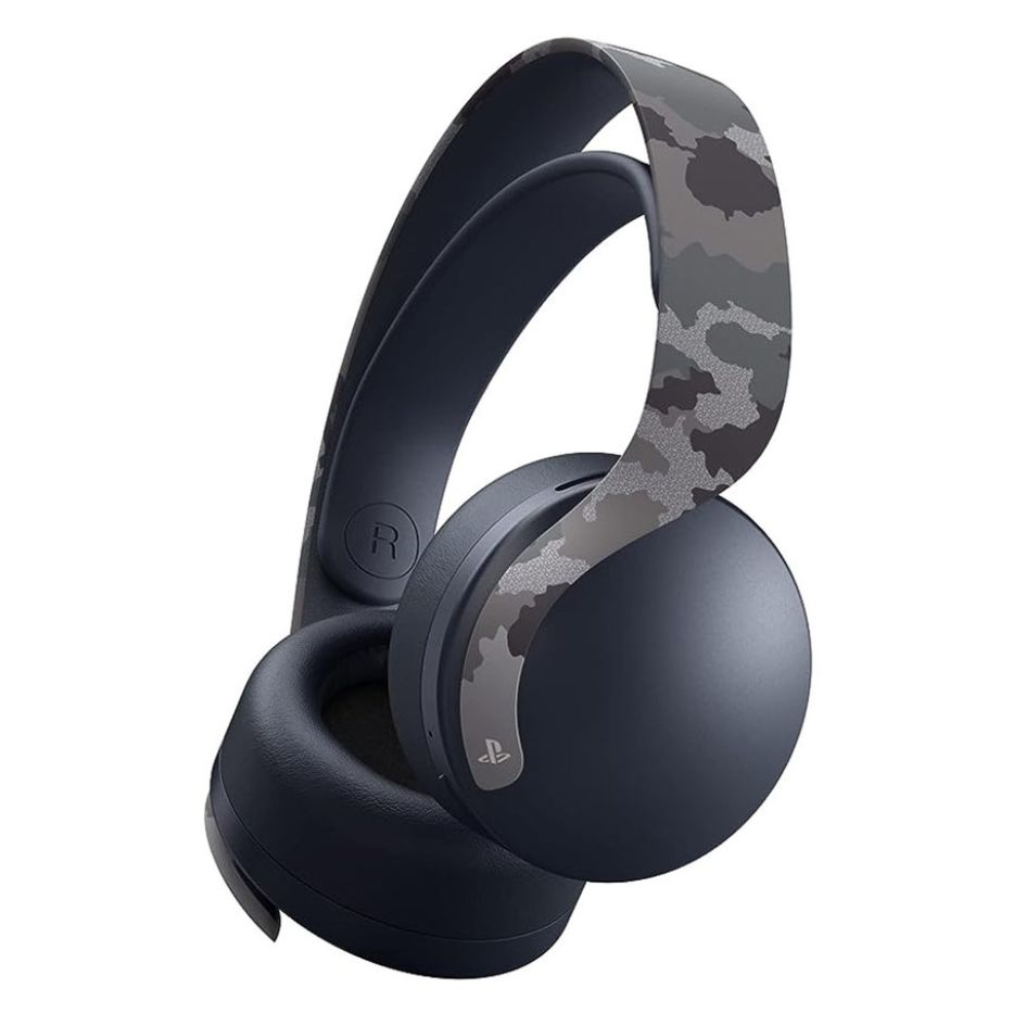 PlayStation Pulse 3D Gray Camouflage Wireless Headset PS5 and PS4