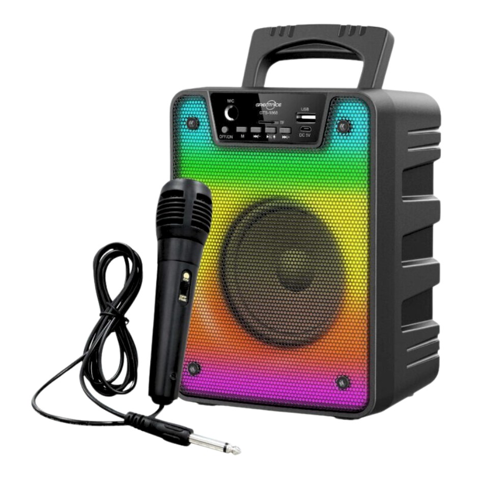Greatnice GTS-1868 Bluetooth Portable Wireless Karaoke Speaker