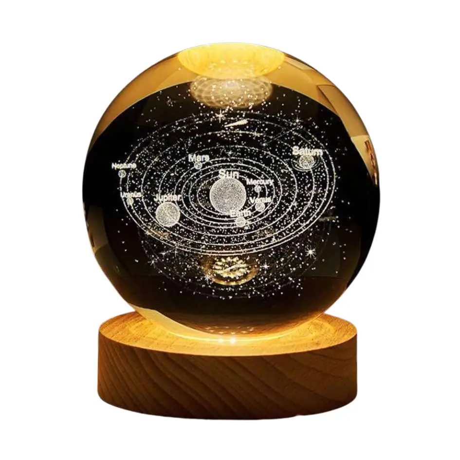 Solar System Crystal Ball LED Lamp CB04