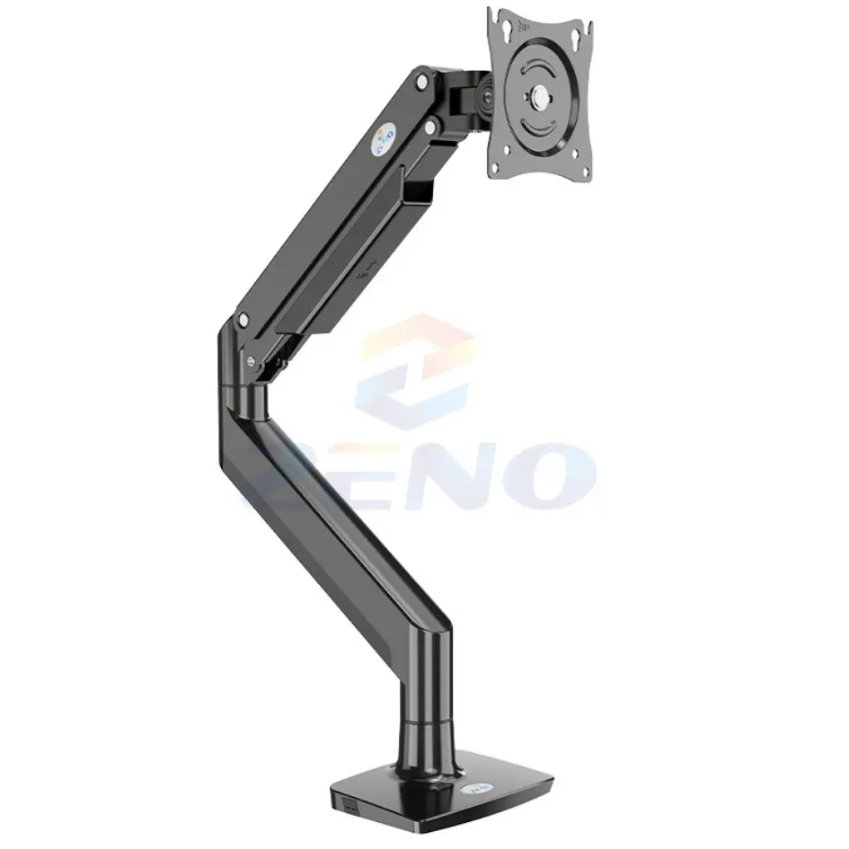 Zeno 22"-40" Single Arm Gas-Strut Desktop Monitor Stand M12