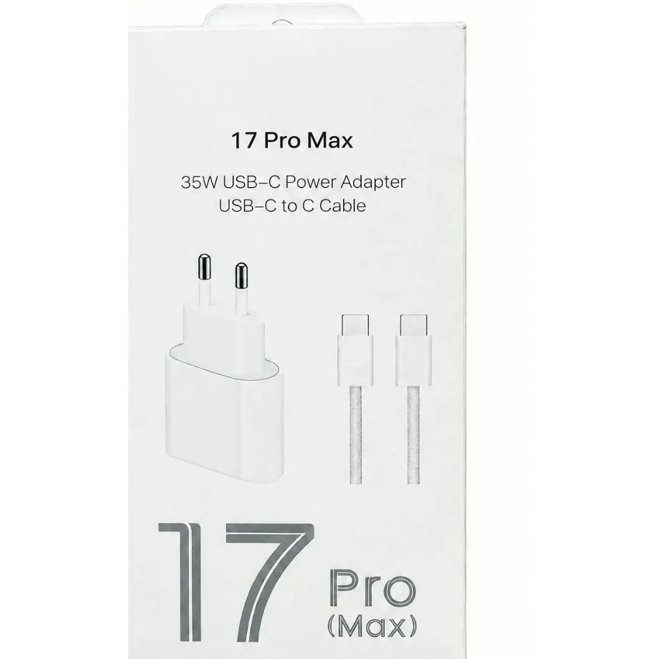 35W USB-C Power Adapter with USB-C to C Cable
