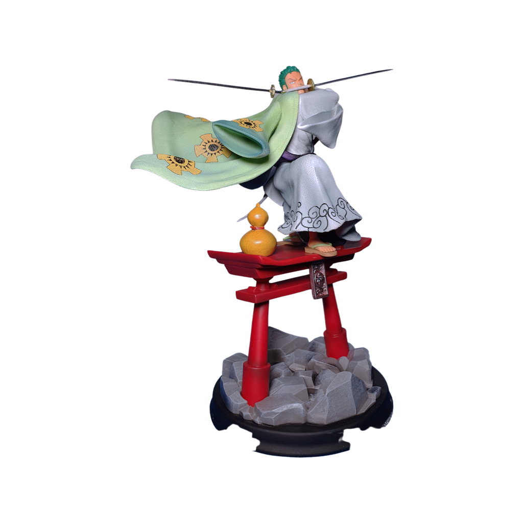 One Piece Roronoa Zoro Sculpture Figure Wano Country Kimono