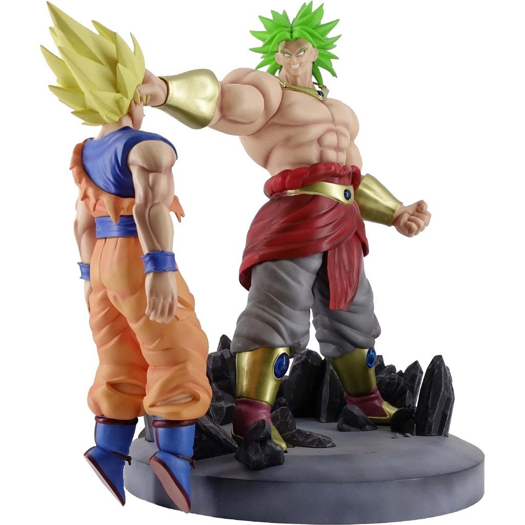 Dragon Ball z super saiyan Brolly vs Son Goku action figure