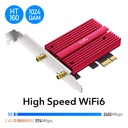Cudy WE4000 PCIe Adapter AX3000 Wi-Fi 6 Bluetooth 5.0