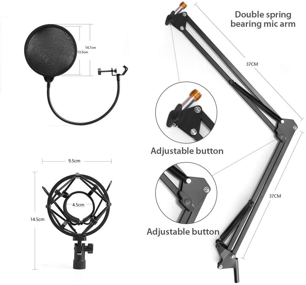 Maono Condenser Microphone Kit AU-A04