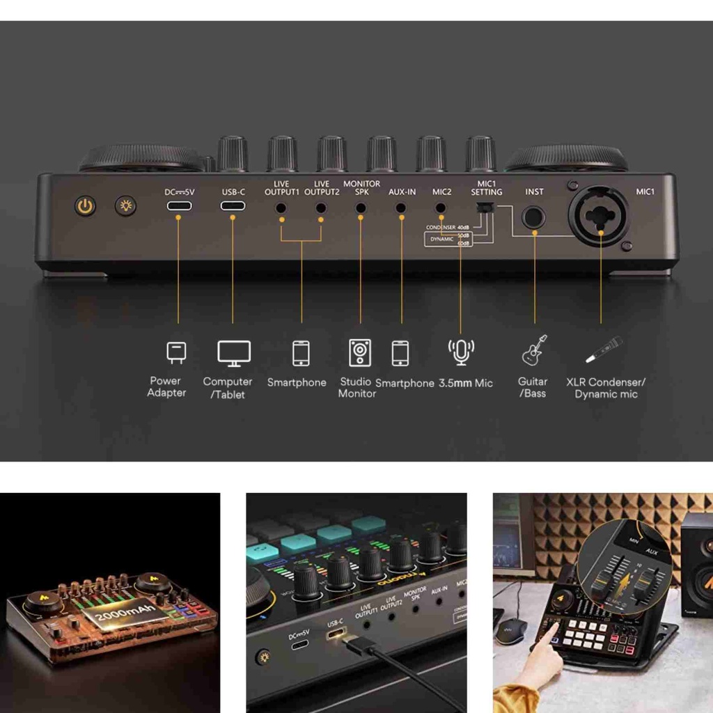 Maono Caster E2 Podcasting Console