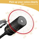 Maono Usb-C Omnidirectional Lavalier Microphone AU-100TC