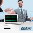 Maono Usb Condenser Lavalier Microphone With Real-Time Monitor Function AU-UL20
