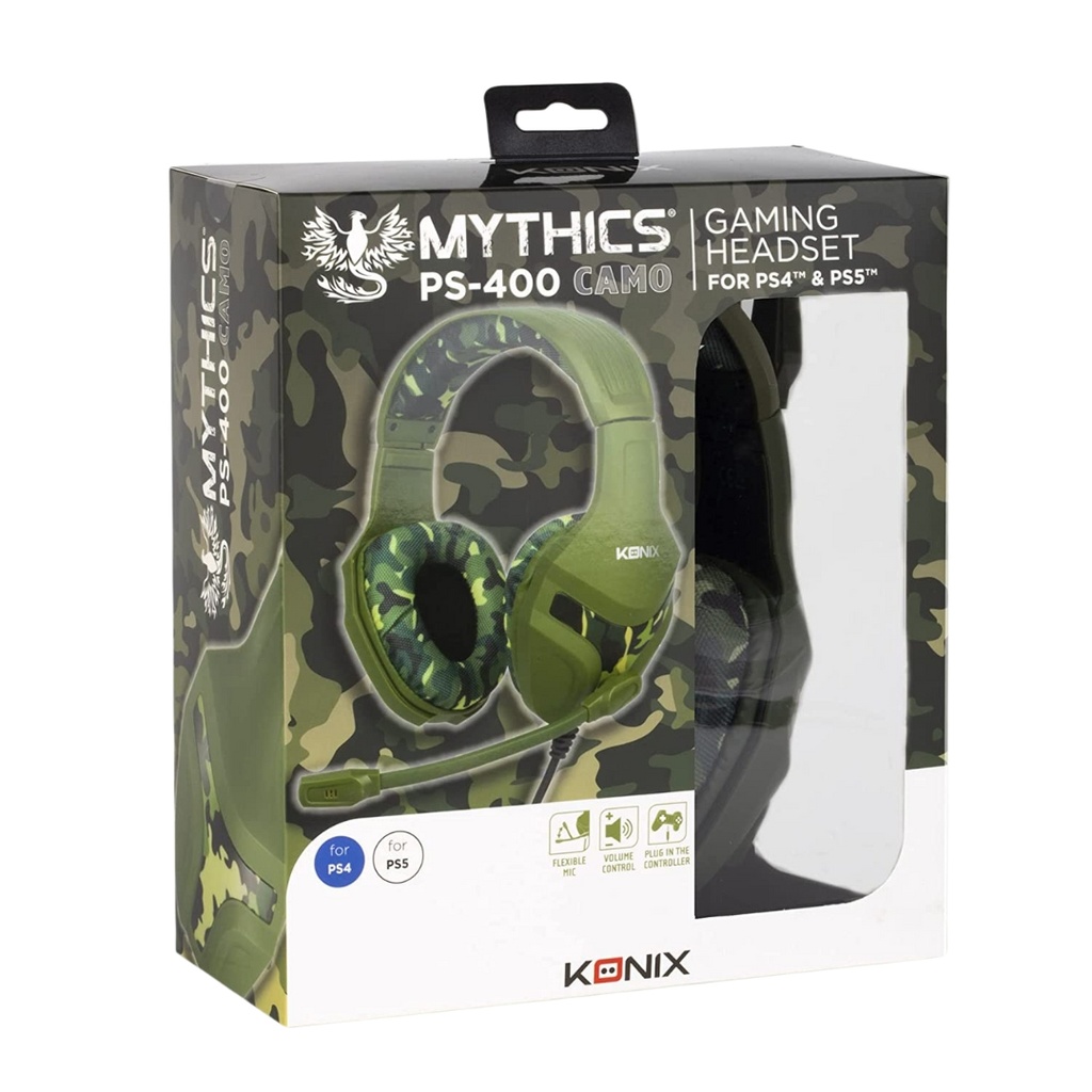 Konix Mythics PS-400 Camo Gaming Headset For PS4 & PS5