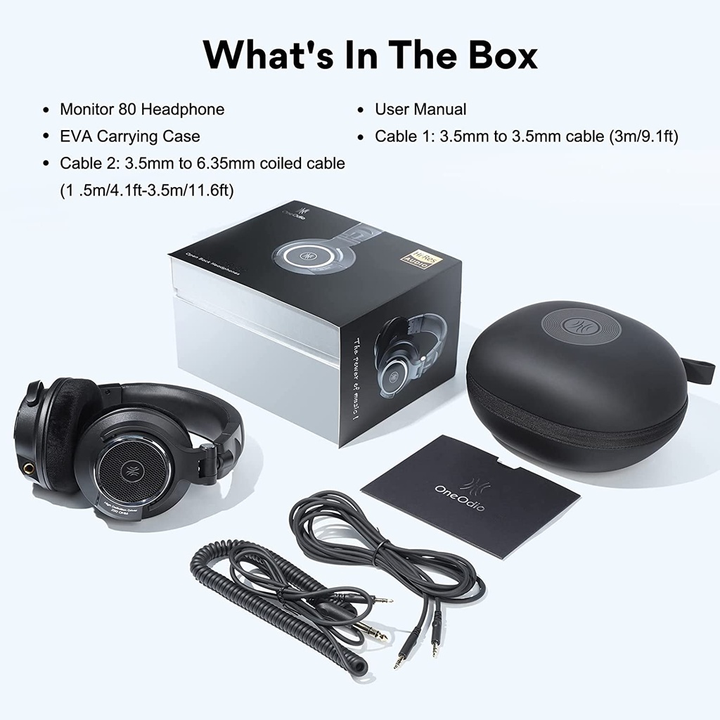 OneOdio Monitor 80 Open Back Wired Headphones