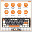 ZIYOULANG K68 60% Mechanical Wireless Keyboard Black