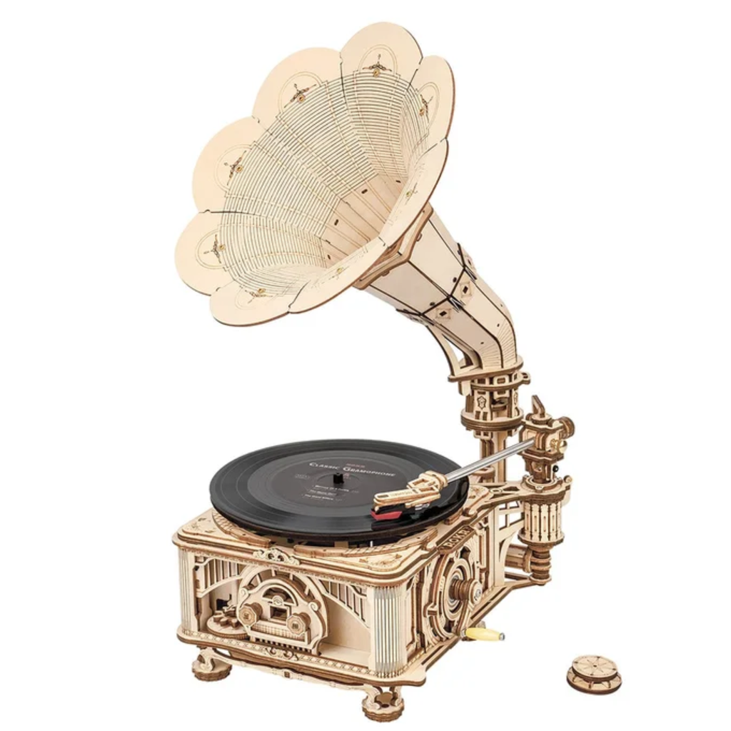 Robotime ROKR Classical Gramophone Mechanical Gear 420pcs LKB01