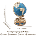 Robotime ROKR Curious Discovery The Globe 3D Wooden Puzzle 567pcs ST002