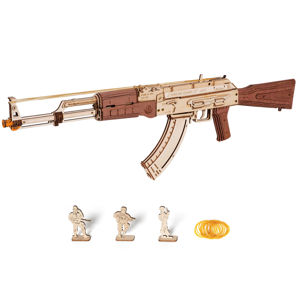 Robotime ROKR Justice Guard AK47 3D Wooden Puzzle 315pcs LQ901