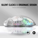 Attack Shark RGB Semi-Transparent Mouse Wired+2.4G+BT Connection X2