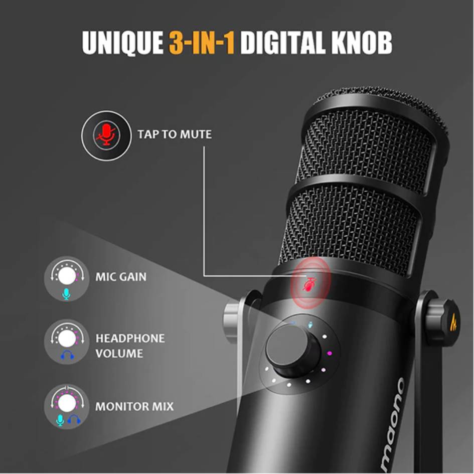 Maono PD400X Usb/Xlr Podcast Dynamic Microphone