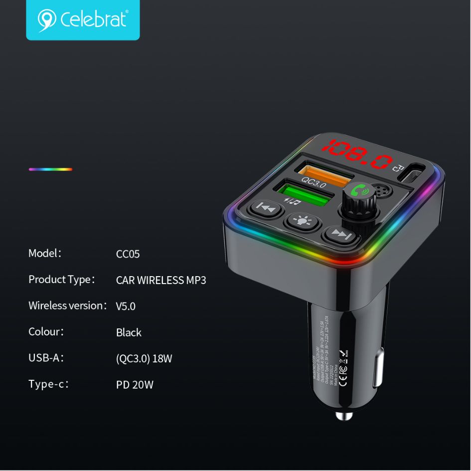 Celebrat In-Car Charger CC-05