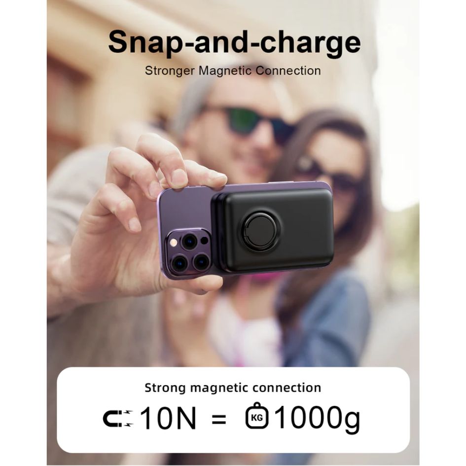 JOYROOM Magnetic Wireless Power Bank With Ring Holder 10000mAh JR-W050