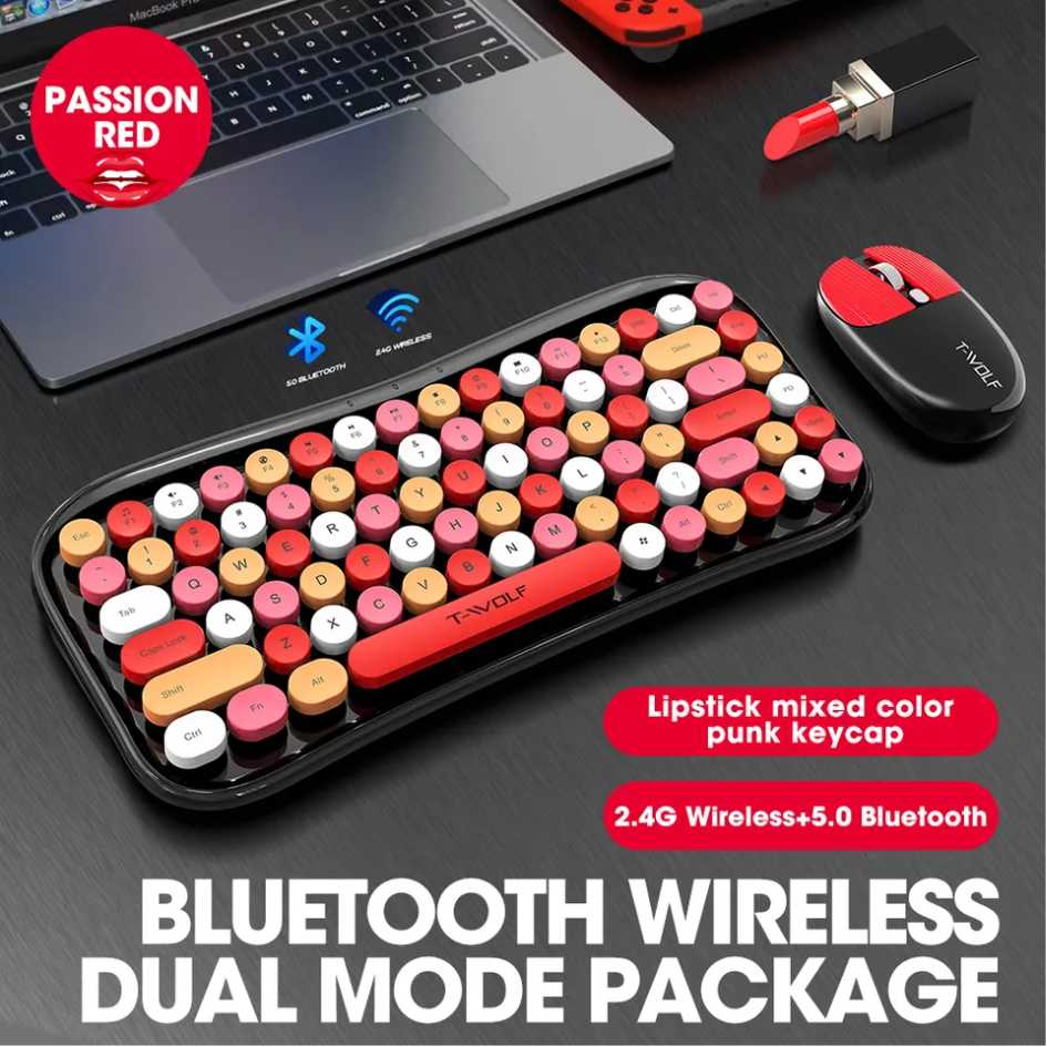 T-WOLF TF660 Wireless Combo Keyboard And Mouse