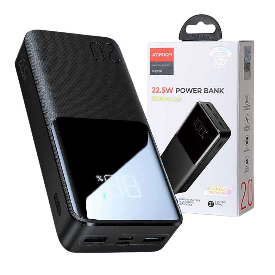 JOYROOM 20000mAh 22.5W Super Fast Charging Power Bank JR-QP192