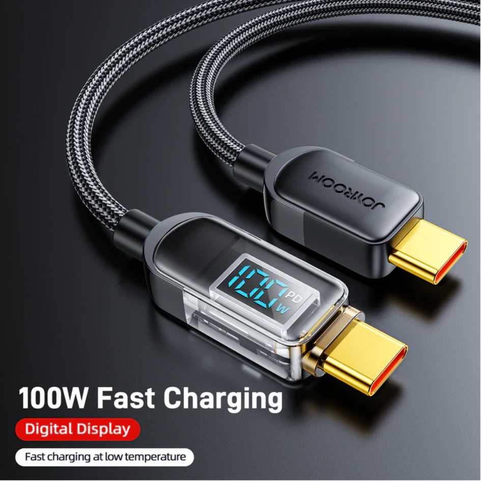 JOYROOM 100W Digital Display Fast Charging Data Cable S-CC100A4 1.2M