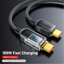 JOYROOM 100W Digital Display Fast Charging Data Cable S-CC100A4 1.2M