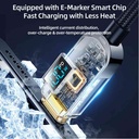 JOYROOM 100W Digital Display Fast Charging Data Cable S-CC100A4 1.2M