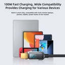 JOYROOM 100W Digital Display Fast Charging Data Cable S-CC100A4 1.2M