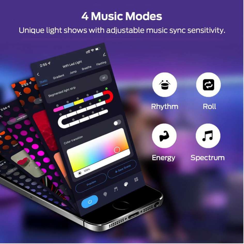 Hexagon Smart Gaming Light 10pcs LXQG01