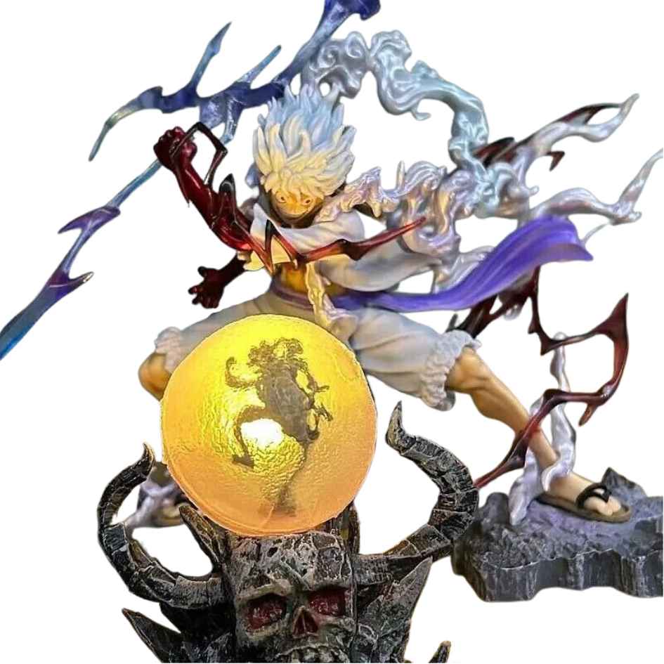 One Piece Monkey D. Luffy Gear 5 With Lamp GK Figure 28cm