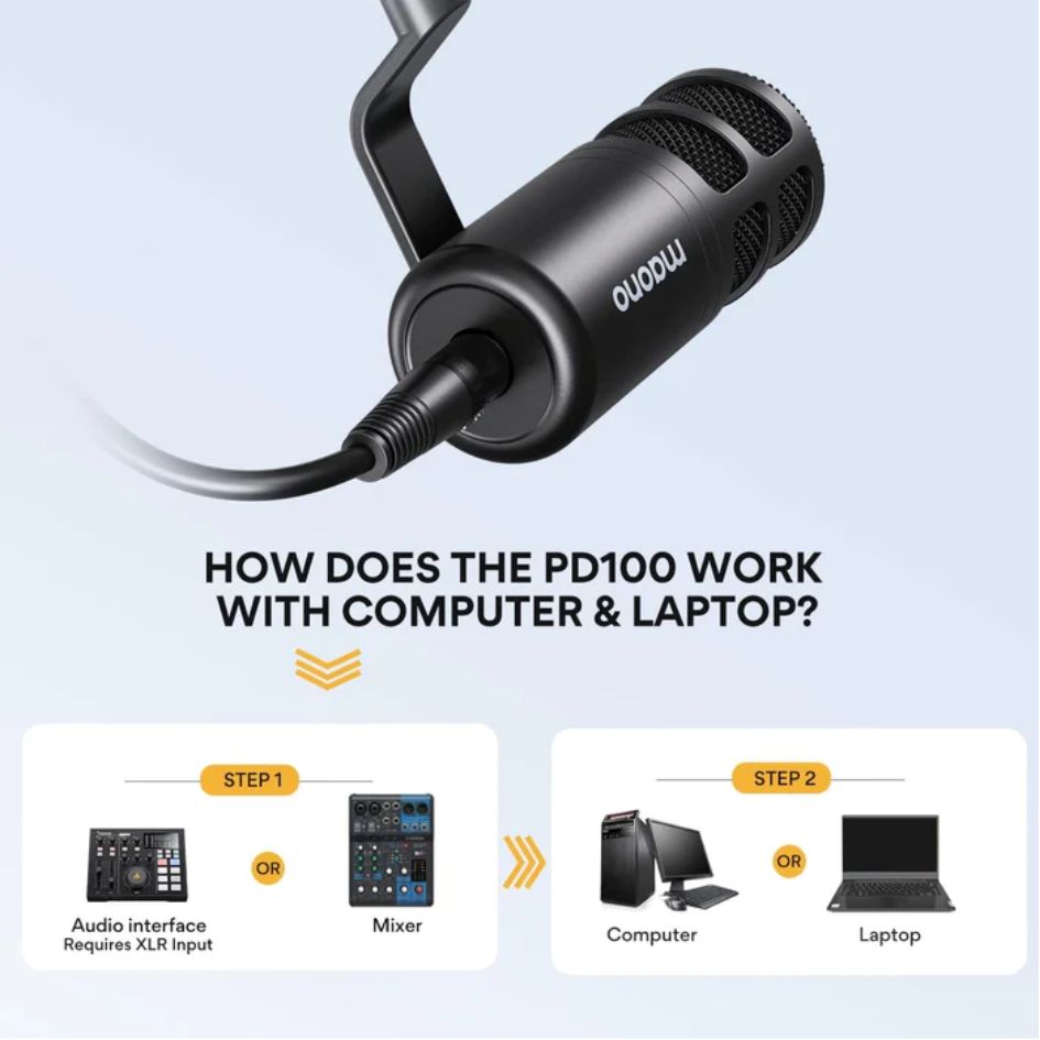 Maono PD100 XLR Dynamic Microphone