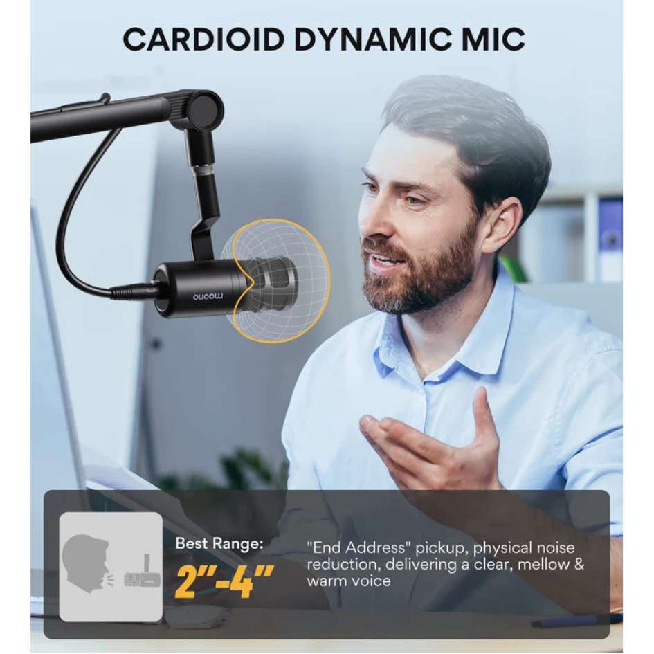 Maono PD100 XLR Dynamic Microphone