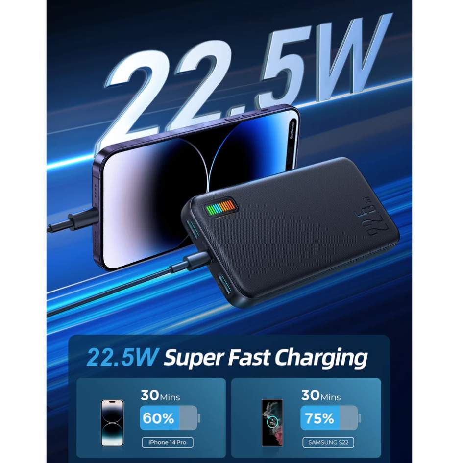 Joyroom 22.5W 10000mAh Fast Charging Power Bank JR-QP194