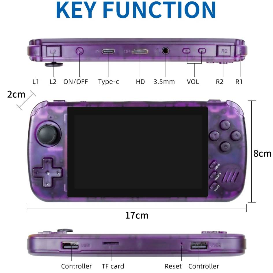 POWKIDDY Retro Video Game Console X39 Pro