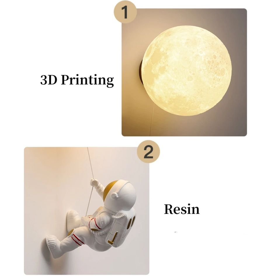 Astronaut Moon Wall Light WL01