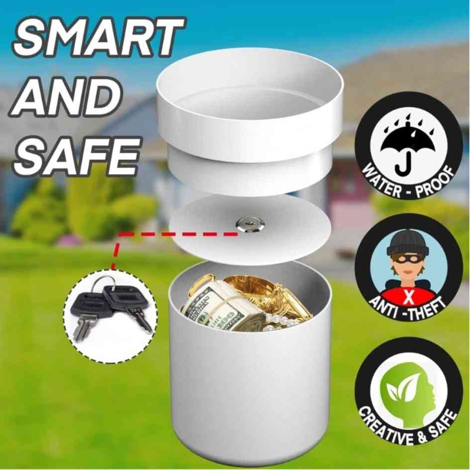 Flower Pot Safe Lock Box FP01
