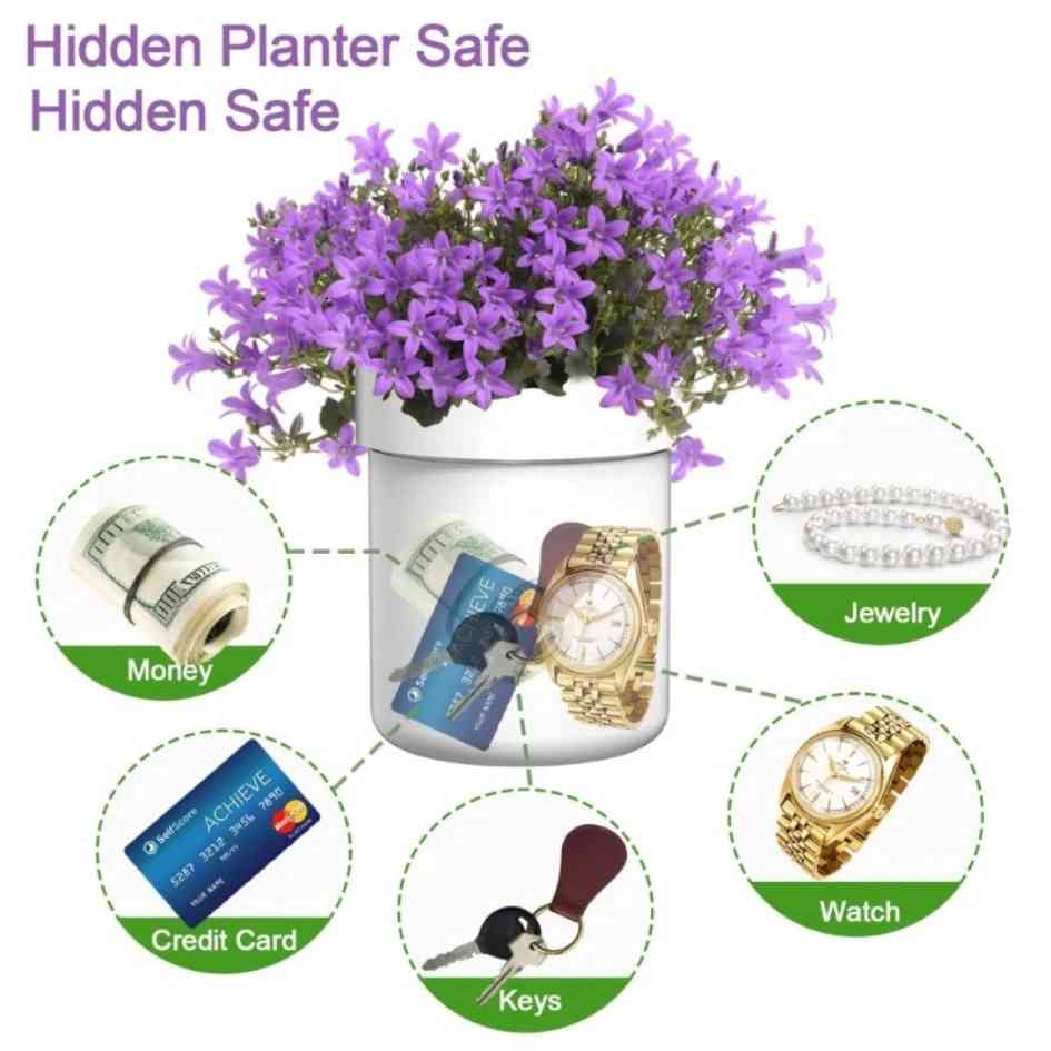 Flower Pot Safe Lock Box FP01