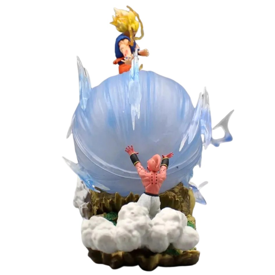 Dragon Ball Z Son Goku VS Kid Buu GK LED Figure 21cm