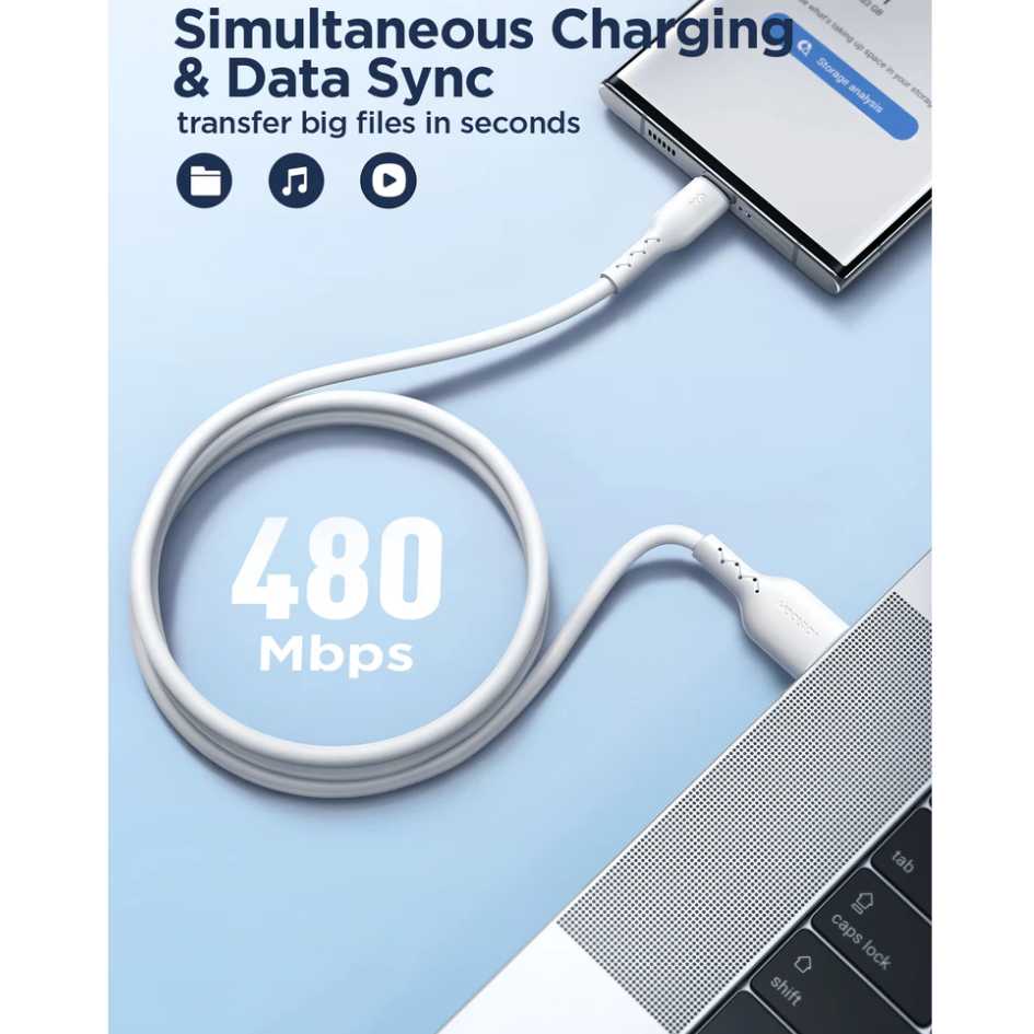 JOYROOM 100W Super Fast Charging Data Cable USB-A To Type-C SA26-AC6