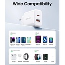 JOYROOM 20W PD+QC 3.0 Dual-Port Fast Charger JR-TCF05EU